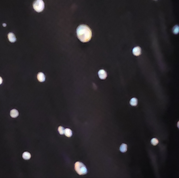 City Studio Black Dress with Glittering Sleeves - Picture 3 of 6